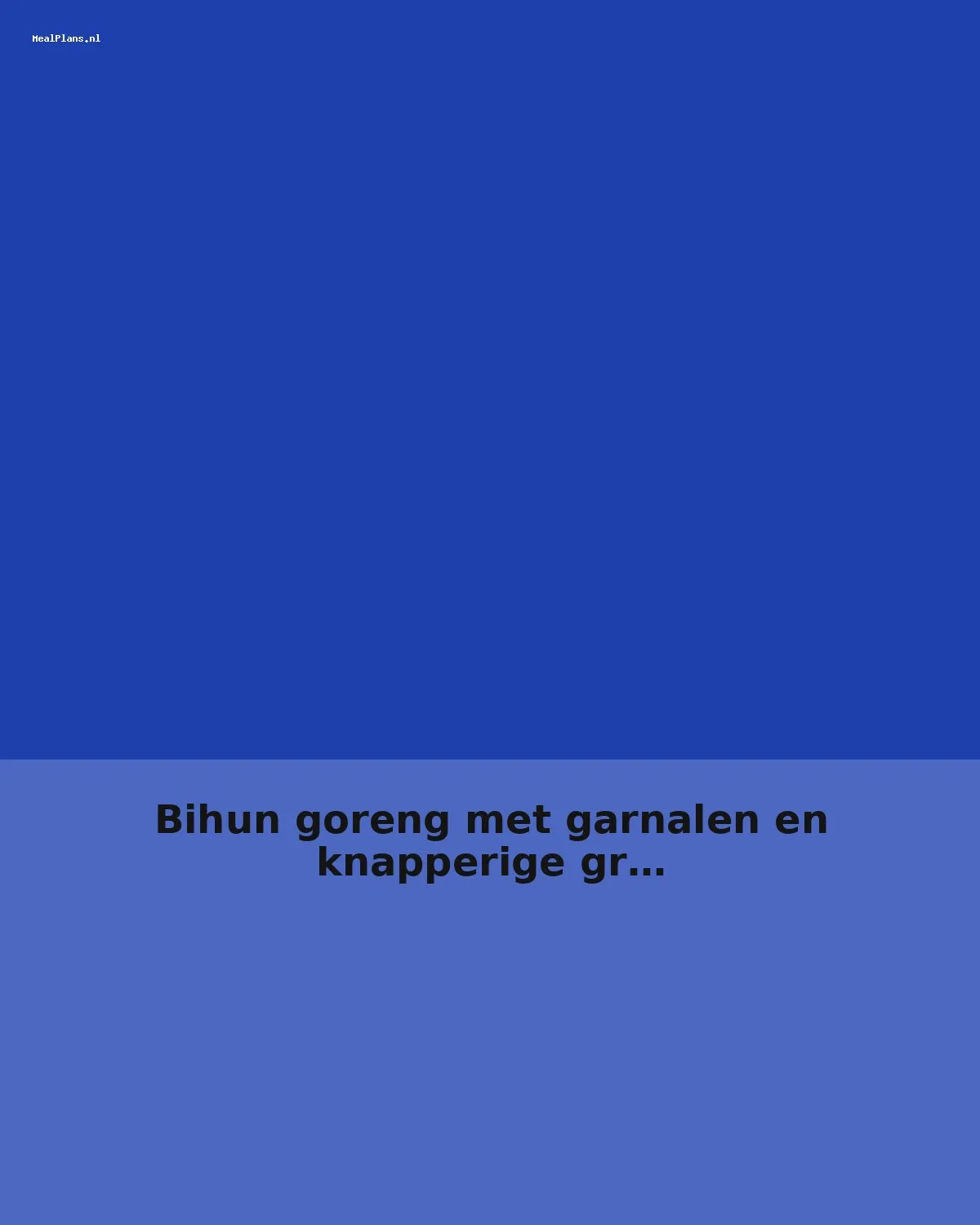 Bihun goreng met garnalen en knapperige groenten