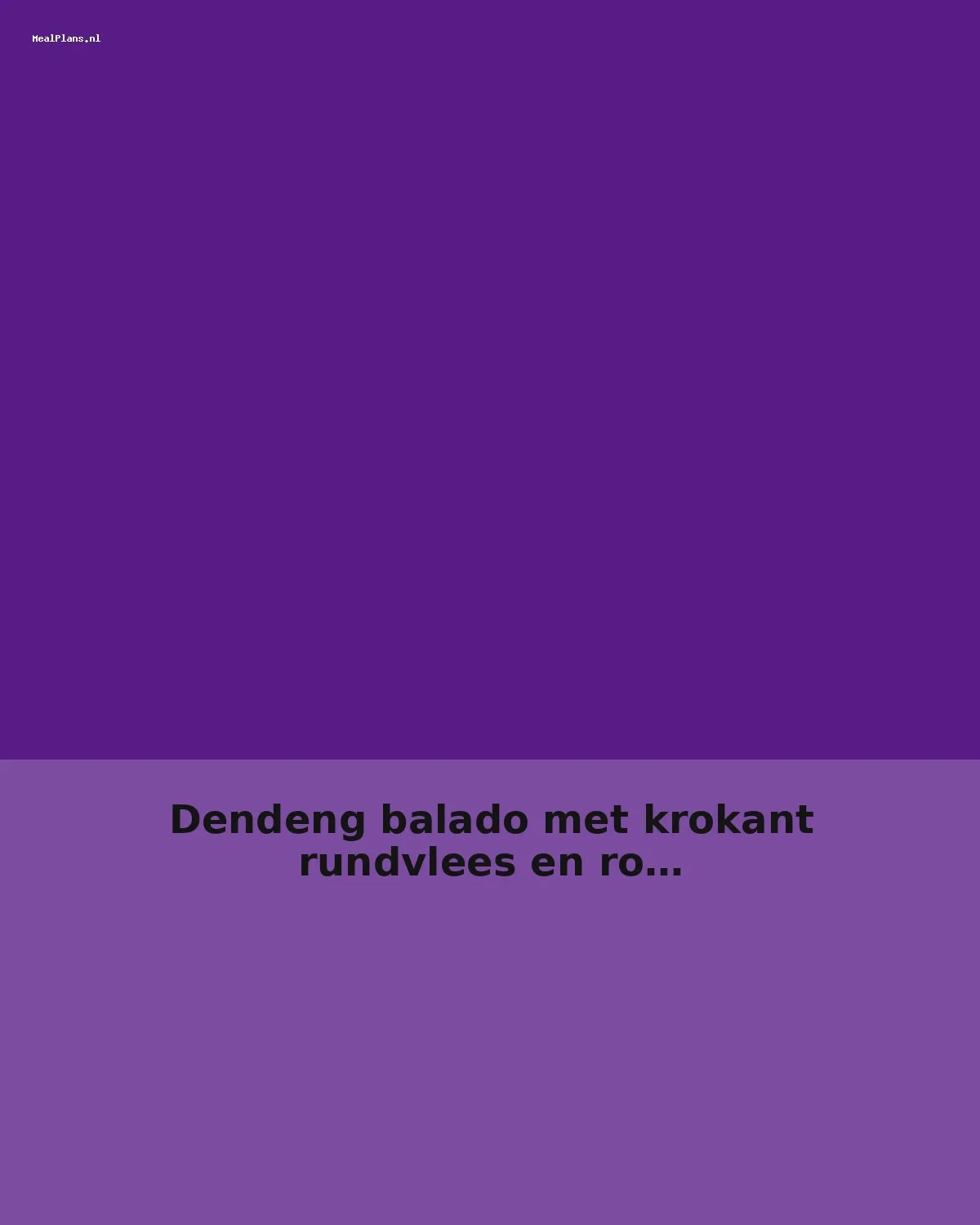 Dendeng balado met krokant rundvlees en rode sambal