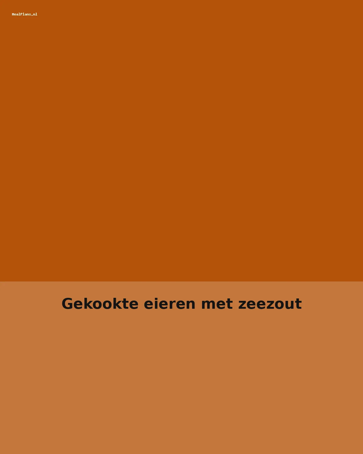 Gekookte eieren met zeezout