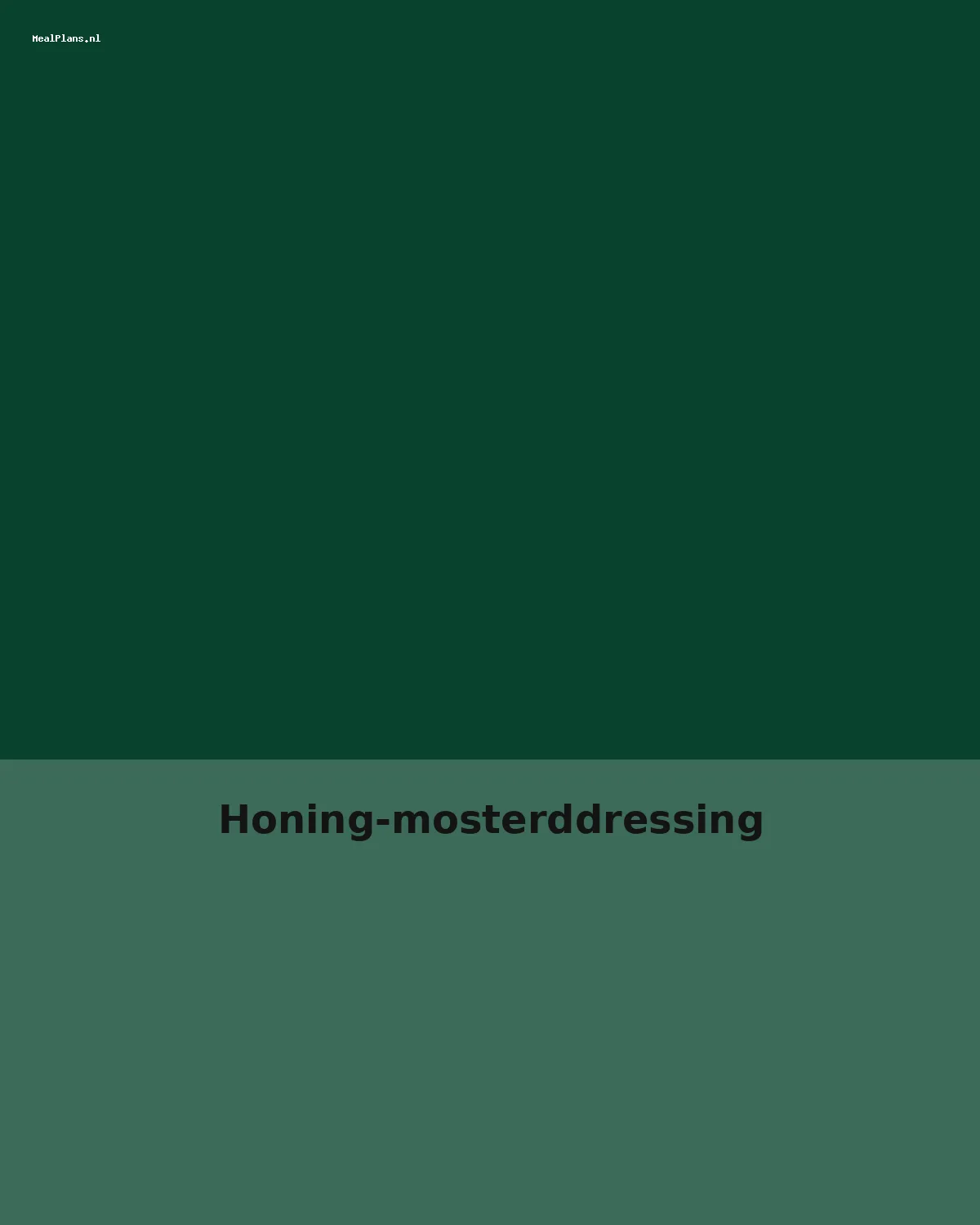Honing-mosterddressing