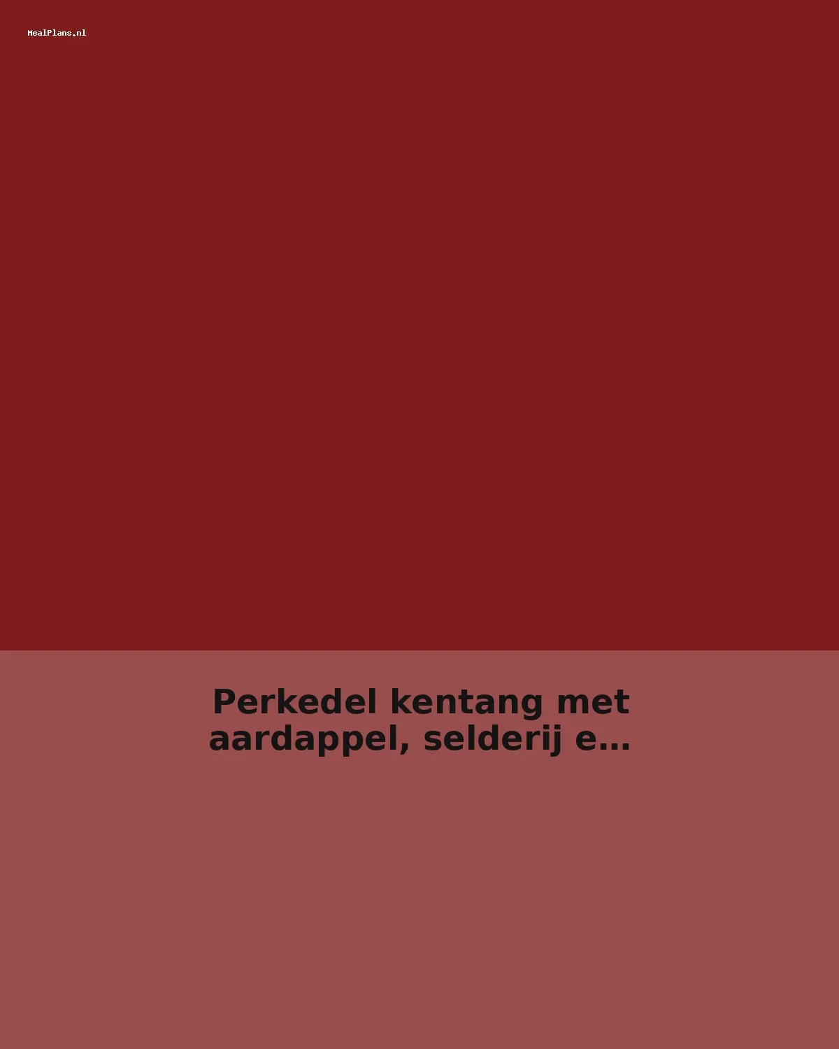 Perkedel kentang met aardappel, selderij en nootmuskaat