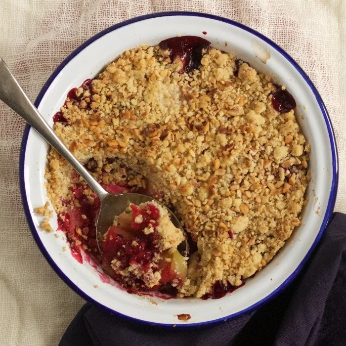 Appel- en Bramencrumble