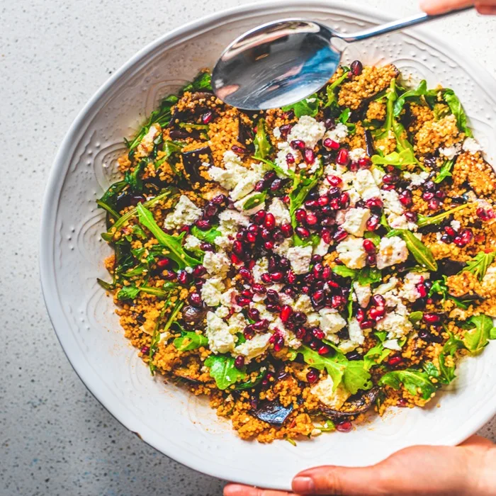 Aubergine Couscous Salade