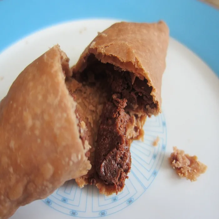 Chocolade empanadas met dulce de leche