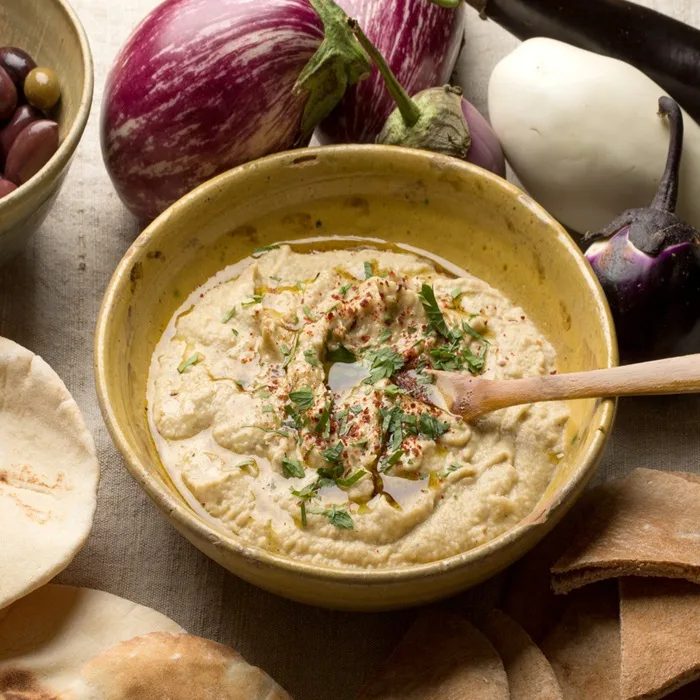 Gerookte auberginepuree
