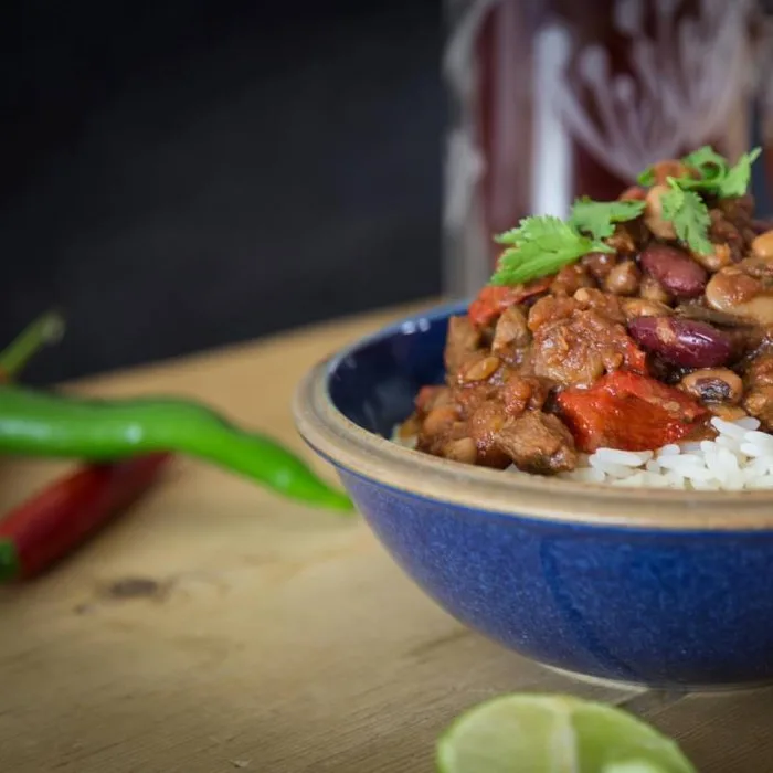 Gestoofde Rundvlees Chili