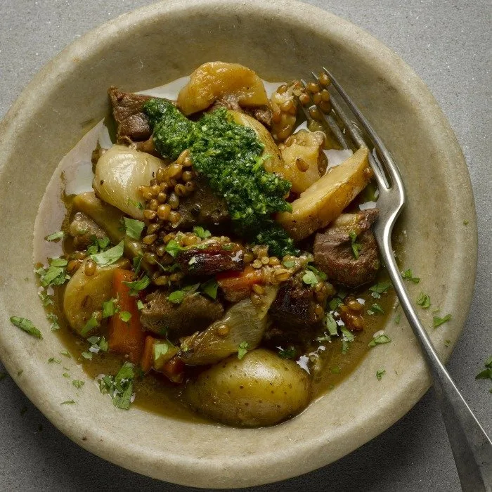 Ierse Stoofpot met Lamsvlees en Groenten
