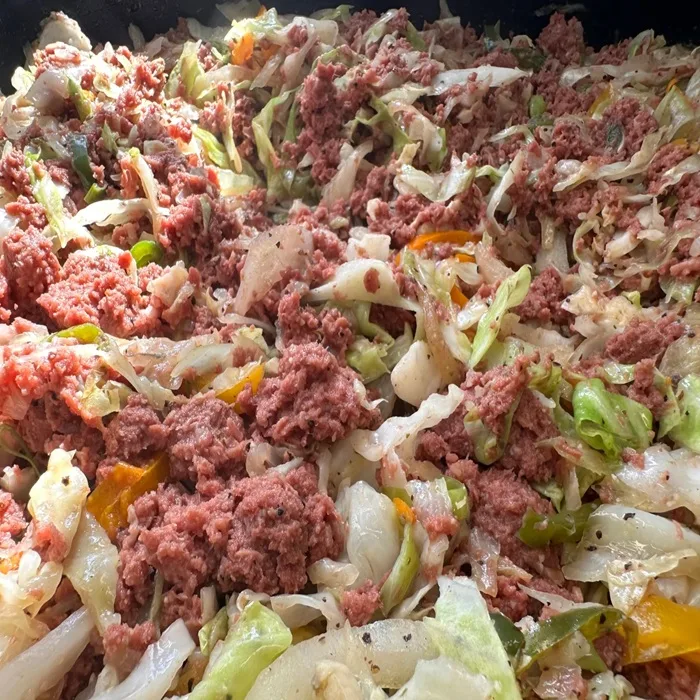 Jamaicaans Corned Beef met Kool