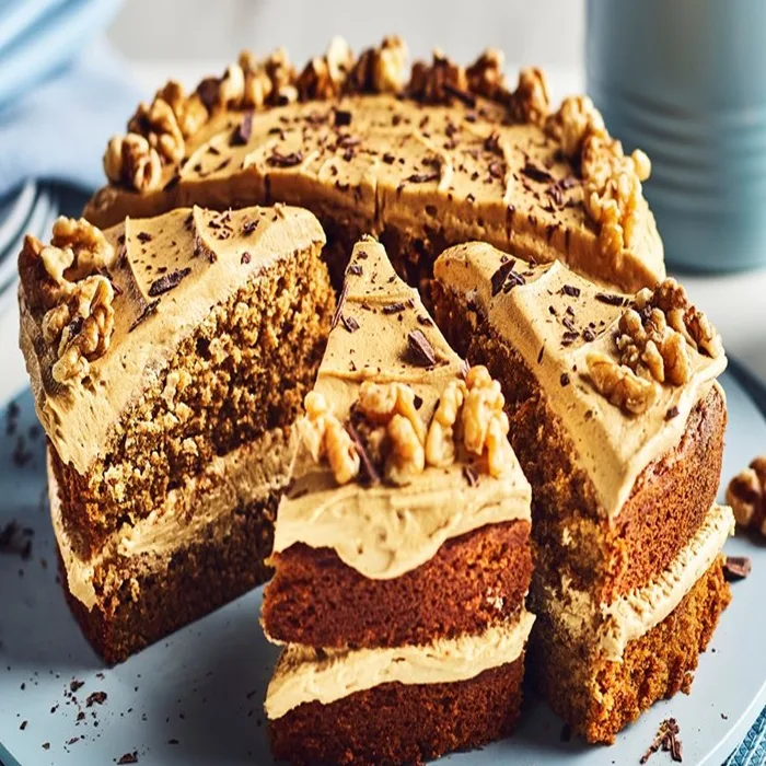 Pools Chocolade- en Walnotencake