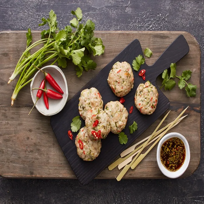 Thaise Kipcakes met Zoete Chilisaus