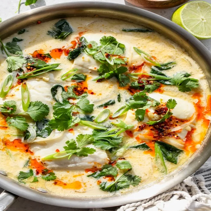 Thaise visbouillon met groenten