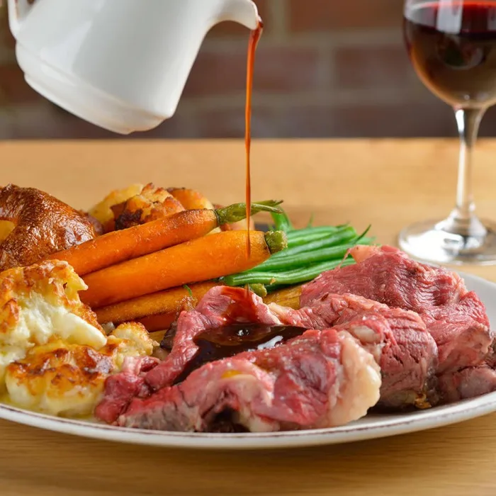 Traditionele Britse Beef Sunday Roast