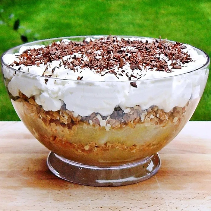 Traditionele Deense Appeltrifle