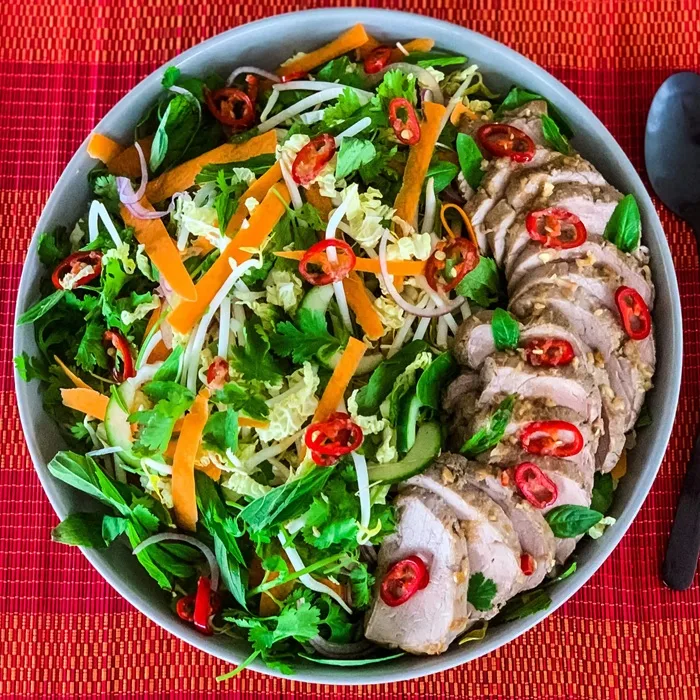 Vietnamese Salade met Varkensvlees
