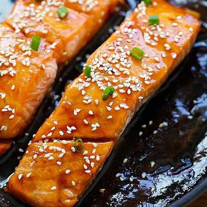 Zalm met Honing-Teriyaki Glazuur